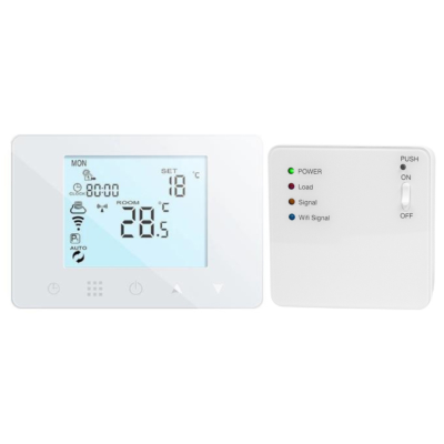 Poza Termostat ambient Auraton Orion SET, fara fir, programabil, control internet Tuya Smart. Poza 43517