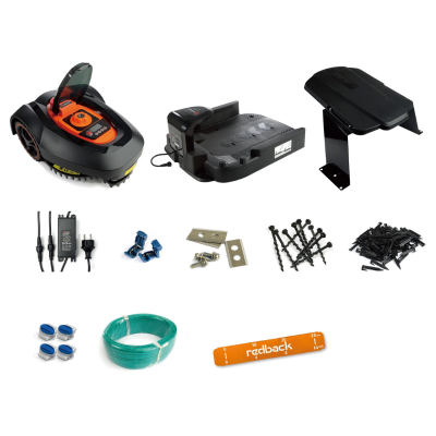 Poza Robot automat de tuns gazon Redback RM18APP, 28V, 2Ah 180mm, 20-60mm, 600mp. Poza 43705