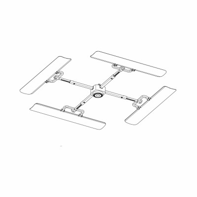 Poza Deflector aer conditionat tip caseta DOX ACD-C extensibil, reglabil, compatibil universal, 75,5–93 x75,5-93 cm, alb. Poza 44133