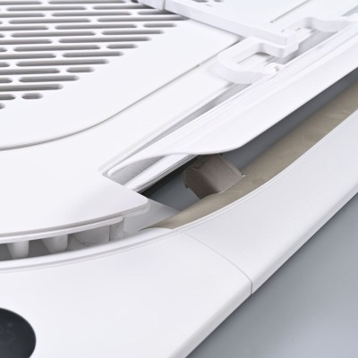 Poza Deflector aer conditionat tip caseta DOX ACD-C extensibil, reglabil, compatibil universal, 75,5–93 x75,5-93 cm, alb. Poza 44134