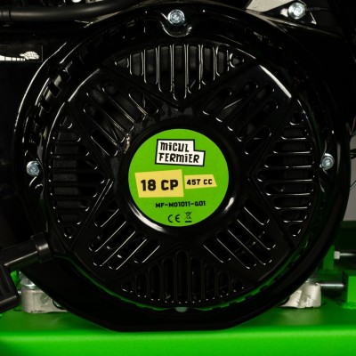 Poza Tocator crengi Micul Fermier MF-MO1011-G01, motor benzina 18CP, diametru maxim taiere 120mm, cu carlig de remorcare, pentru brichete. Poza 43875