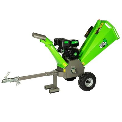 Poza Tocator crengi Micul Fermier MF-MO1009-S001-G01, motor benzina 15 CP, diametru maxim taiere 120mm, cu carlig de remorcare, pentru rumegus. Poza 43900