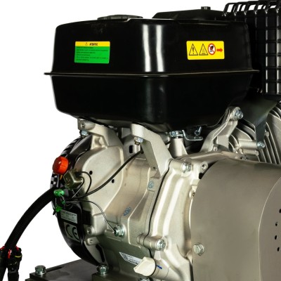 Poza Tocator crengi Micul Fermier MF-MO1010-S001-G01, motor benzina 15 CP, diametru maxim taiere 150 mm, cu carlig de remorcare, pentru rumegus. Poza 43911