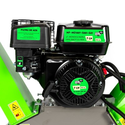 Poza Tocator crengi Micul Fermier MF-MO1006-S001-G01, motor benzina 7 CP, diametru maxim taiere 100 mm, pentru rumegus. Poza 43932