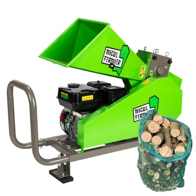 Poza Tocator crengi Micul Fermier MF-MO1007-S001-G01, motor benzina 7 CP, diametru maxim taiere 60 mm, pentru brichete. Poza 43935