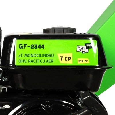 Poza Tocator crengi Micul Fermier GF-2344, motor benzina 7 CP, diametru maxim taiere 60 mm, pentru rumegus. Poza 44046