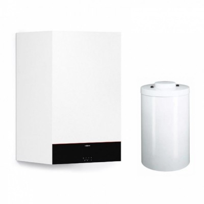 Poza Viessmann Vitodens 100-W, 32 kW, cu boiler monovalent pentru apa calda menajera de 200 litri (Z022917). Poza 18492