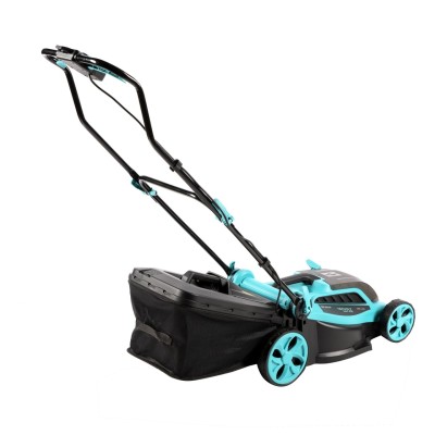 Poza Masina de tuns gazon Detoolz DZ-SE229, doua porturi 18V, latime de taiere 38cm, colector 36L. Poza 44350