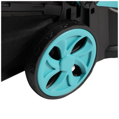 Poza Masina de tuns gazon Detoolz DZ-SE229, doua porturi 18V, latime de taiere 38cm, colector 36L. Poza 44360