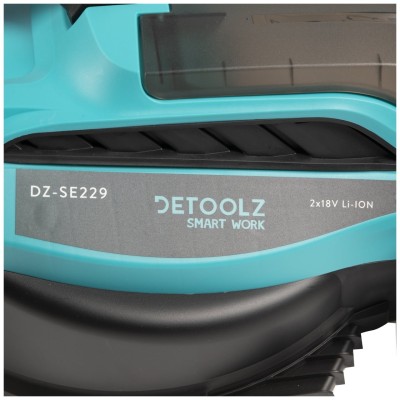 Poza Masina de tuns gazon Detoolz DZ-SE229, doua porturi 18V, latime de taiere 38cm, colector 36L. Poza 44361