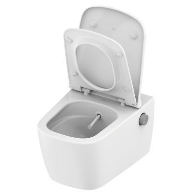 Poza Set Vas ceramic pentru WC, TECEneo, apa calda si rece cu capac SLIM, cu functie de bideu integrata. Poza 44865