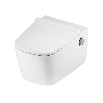 Poza Set Vas ceramic pentru WC, TECEneo, apa calda si rece cu capac SLIM, cu functie de bideu integrata. Poza 44866