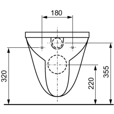 Poza Vas WC suspendat TECE 9700018, alb, evacuare orizontala, 36 x 51.5 x 35 cm, capac WC inclus. Poza 44926