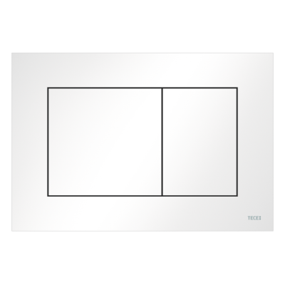 Poza Clapeta actionare rezervor WC incastrat, TECE Now 9240400, alb lucios, 22 x 15 x 0.5 cm. Poza 44707