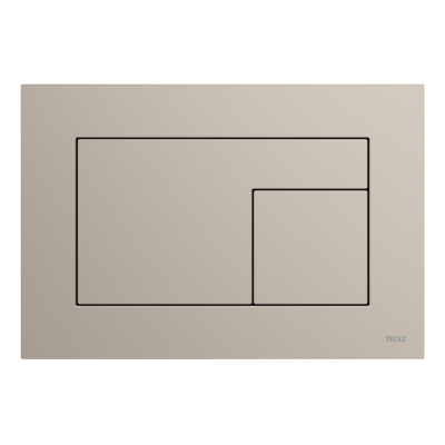 Poza Clapeta actionare rezervor WC incastrat, TECE Velvet 9240733, gri-bej, suprafata ultra-catifelata, 22 x 15 x 0.5 cm. Poza 44749