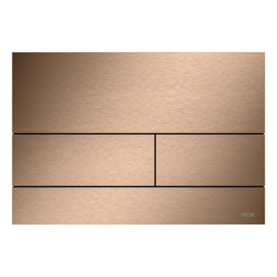 Poza Clapeta actionare rezervor WC incastrat, TECE Square 9240848, metal, auriu rosiatic mat, 22 x 15 x 0.3 cm. Poza 44784