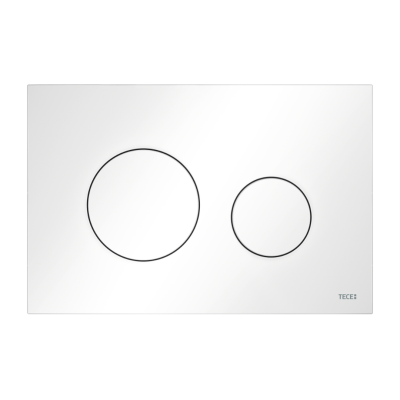 Poza Clapeta actionare rezervor WC incastrat, TECE Loop 9240920, plastic, alb lucios, 22 x 15 x 0.5 cm. Poza 44788