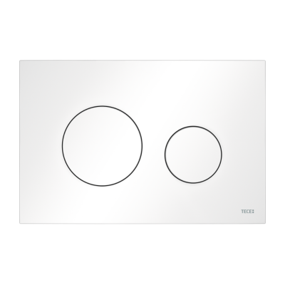 Poza Clapeta actionare rezervor WC incastrat, TECE Loop 9240926, plastic, alb mat, 22 x 15 x 0.5 cm. Poza 44797