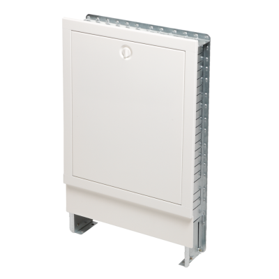 Poza Caseta distribuitor TECEfloor Comfort 110, otel galvanizat, montaj incastrat, alba, 400 x 780-900 x 110-150mm. Poza 44991