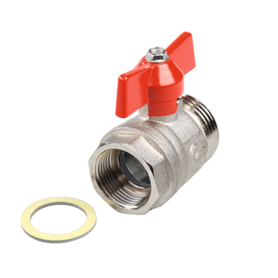 Poza Robinet de izolare, cu bila, Tece, pentru incalzire in pardoseala cu agent termic, 3/4 FI x 1" FE. Poza 44987