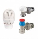 Poza Set robineti calorifer tur-retur cu cap termostatic R470F 1/2