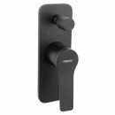 Baterie cada - dus incastrata Ferro Stratos, monocomanda, alama, negru
