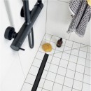 Poza Wirquin Venisio Slim Black Touch Rigola dus extra-plata 500mm cu membrana antimiros. Poza 19990