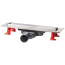 Poza Wirquin Venisio Slim Black Touch Rigola dus extra-plata 500mm cu membrana antimiros. Poza 19988