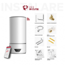Poza Boiler cu pompa de caldura pentru apa calda menajera Ariston Lydos Hybrid WIFI - 80 Litri. Poza 28917