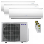 Aer conditionat triplu split Hyundai 2 x 9000 + 18000 BTU, R32, Inverter