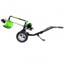 Poza Motocoasa pe benzina cu roti Micul Fermier MF-MC1004-S001-G01, 4CP, 52 CC cu 4 accesorii si pornire rapida. Poza 35626