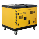 Poza Generator insonorizat 10kVA Stager YDE13TA, 39A, 3000rpm, monofazat, diesel, pornire electrica. Poza 39478