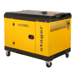 Poza Generator insonorizat 12kVA Stager YDE15000T, 48A, 3000rpm, monofazat, diesel, pornire electrica. Poza 39487