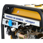 Poza Generator curent dual 230V/400V, 8.5kW Stager FD 10000ER-E3R Automatic, benzina, conector ATS, multistart, autonomie pana la 20h. Poza 39431