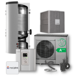 Pachet complet pompa de caldura aer-apa 8 kW Nibe AMS 10-8, boiler 250 litri