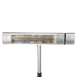 Poza Incalzitor terasa electric Detoolz DZ-EI1001-G01, 2 kW, 3 trepte de putere, inaltime ajustabila pana la 2.1m, cu telecomanda. Poza 39610