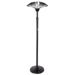 Incalzitor terasa electric cu infrarosu Detoolz DZ-EI1002-G01, 2KW, 2 trepte de putere, inaltime ajustabila pana la 2.1m, cu functie anti-inclinare