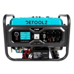 Poza Generator Detoolz DZ-C287-S001-G02 3 kW, 2 prize 230V, benzina, 4T, pornire electrica, rezervor 15L, fara roti G02. Poza 40803
