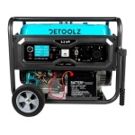 Generator Detoolz DZ-C288-S001-G02 5 kW, 2 prize 230V, benzina, 4T, pornire electrica, rezervor 25L, cu roti G02