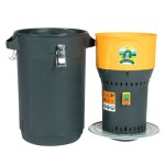 Poza Moara electrica pentru cereale Micul Fermier GF-2451 1kW, cu galeata plastic 25L. Poza 41000