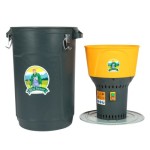 Poza Moara electrica pentru cereale Micul Fermier GF-2453 1.3kW, cu galeata plastic 60L. Poza 41018