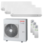 Aer conditionat triplu split Toshiba Yukai, 2 x 10000 + 13000 BTU, inverter, clasa A+++/A++