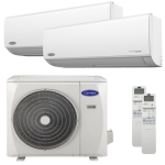 Aer conditionat dublu split Carrier Crystal Ultra Clean Plus, 2x12000 BTU, inverter, control WIFI, clasa A++/A+