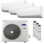 Aer conditionat triplu split Carrier Crystal Ultra Clean Plus, 2 x 9000 + 12000 BTU, inverter, control WIFI, clasa A+/A