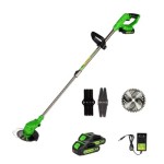 Motocoasa (Trimmer) electrica Micul Fermier MF-MX1001-G01, 20V, 2 acumulatori 1.5Ah