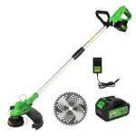 Motocoasa (Trimmer) electrica Micul Fermier MF-MX1002-G01, 20V, 2 acumulatori 4Ah, motor fara perii