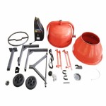 Poza Betoniera Almaz, capacitate 160 litri, putere 1000W, coroana fonta, cu roti. Poza 42527