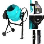 Poza Betoniera Detoolz DZ-C325, capacitate 140 litri, putere 850W, coroana fonta, cu roti. Poza 42536