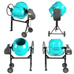 Poza Betoniera Detoolz DZ-C327, capacitate 180 litri, putere 1000W, coroana fonta, cu roti. Poza 42561
