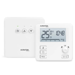 Termostat ambient Auraton Libra H SET, fara fir, programabil, alb, versiune pentru hoteluri